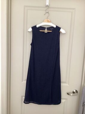 Halston Dark Blue Dress